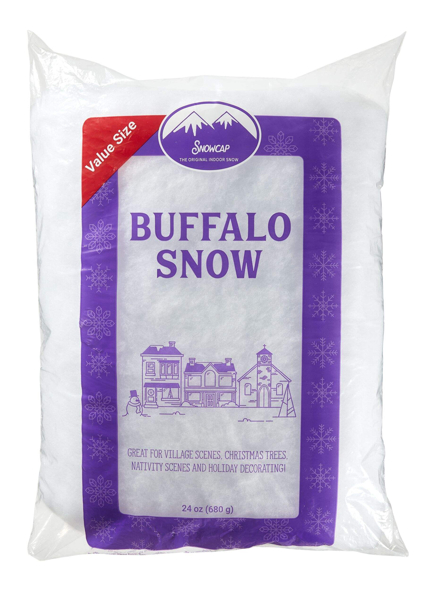 Christmas Decoration Artificial Bulk Snow, White,  24-oz Front_Flat