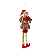 For Living Christmas Small Elf Decorative Piece, Assorted Styles, 18-in Front_Angled_Right
