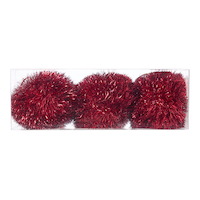 Boule à pompon duveteuse CANVAS, 80 mm, paq. 3