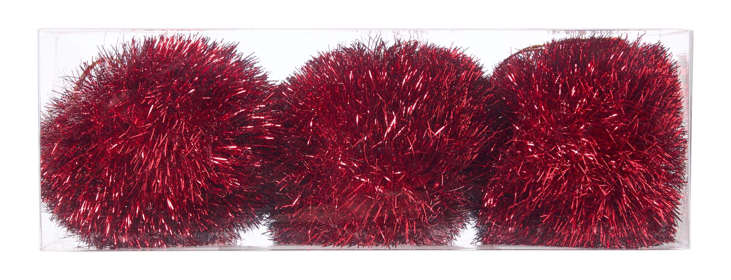 Boule à pompon duveteuse CANVAS, 80 mm, paq. 3 Front_Flat