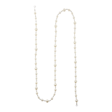 CANVAS White Christmas Collection Pearls and Beads Garland, 6-ft Front_Flat