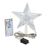 Étoile pour cime d'arbre à couleurs changeantes RVB CANVAS Composite_or_Mixed