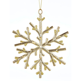 CANVAS Collection Or - Ornement de Noël Flocon de neige avec branche Front_Flat