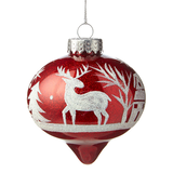 CANVAS Red Collection Glitter Scene Ball Ornament, Assorted Front_Flat