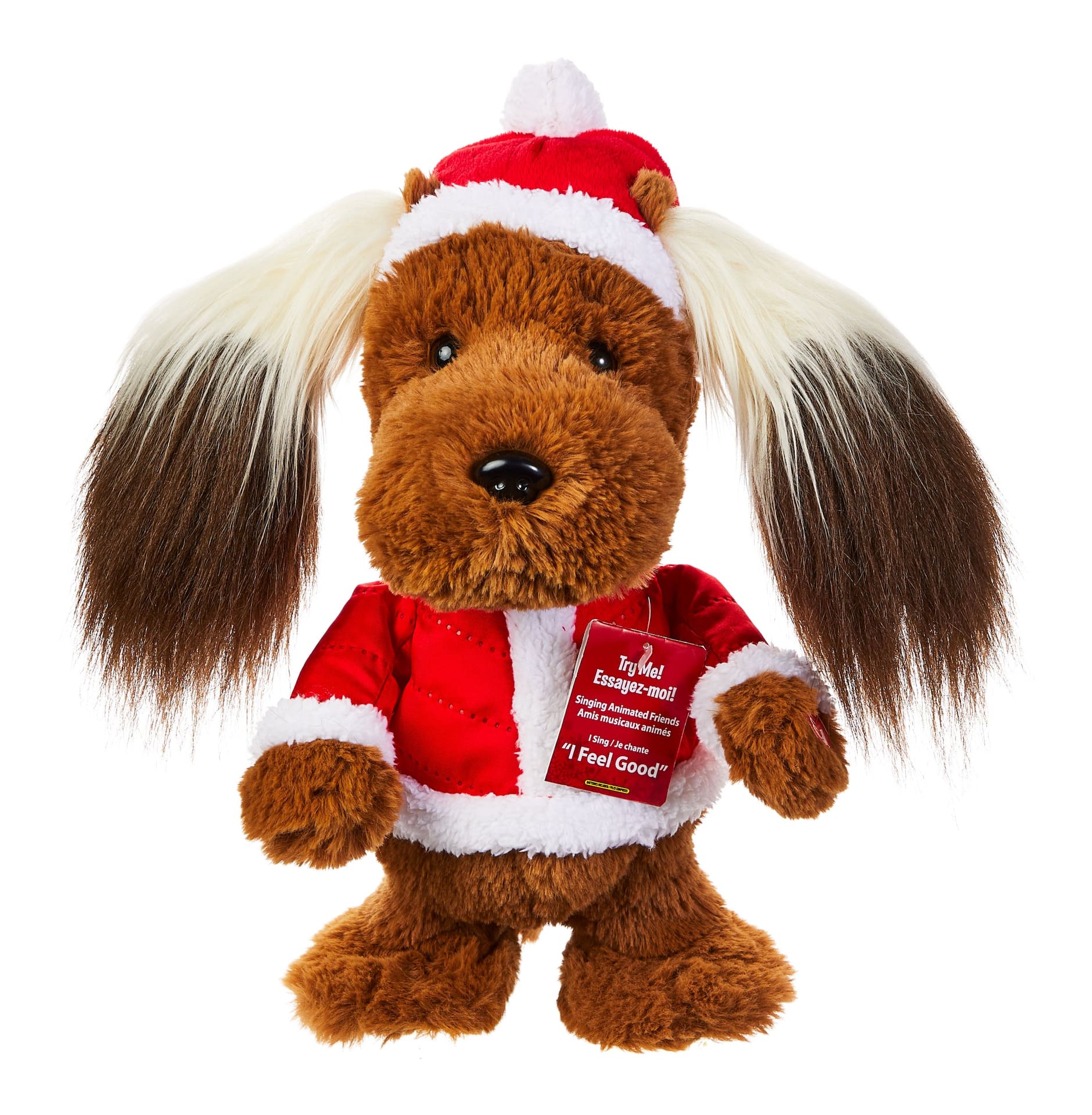 Christmas dog stuffed animal best sale