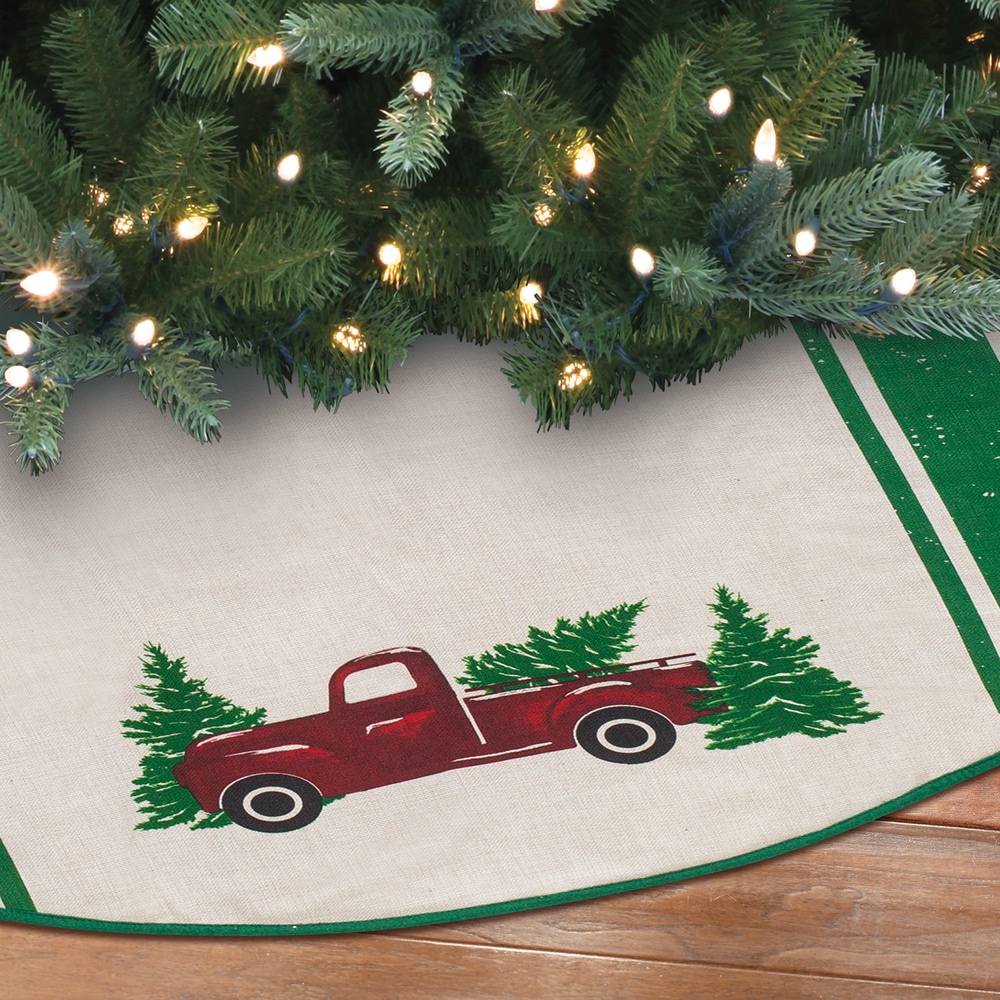 For Living Christmas Decoration Red Truck Tree Skirt, 48in Canadian Tire