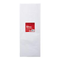 For Living Christmas Decoration Tissue Gift Wrap, White, 50-pc Front_Flat