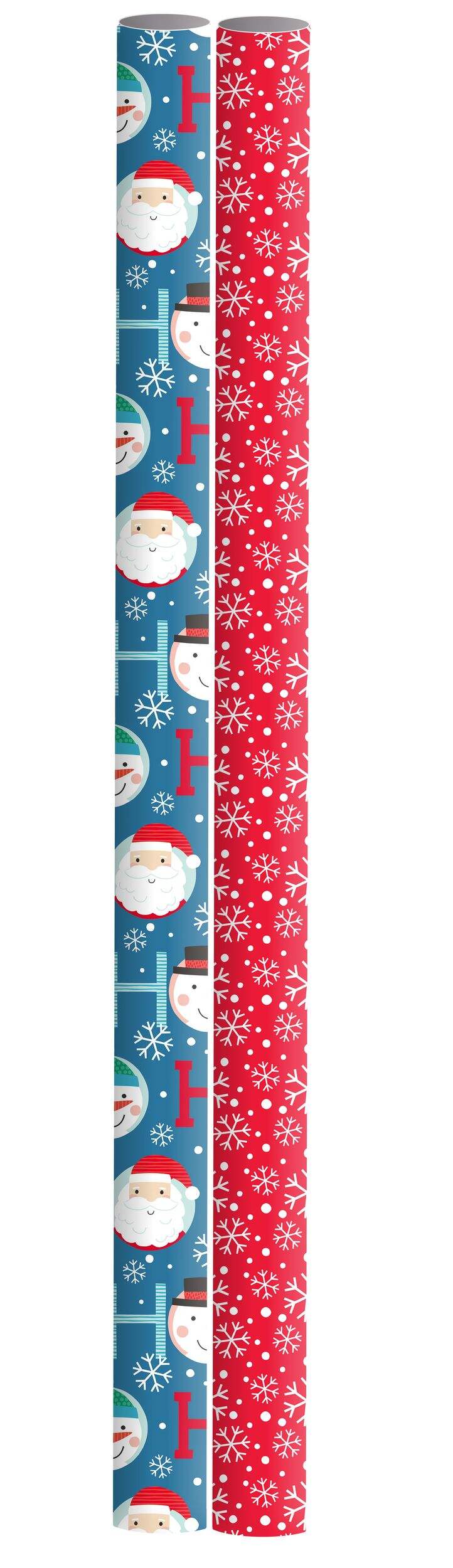 For Living Christmas Decoration Kids' Holiday Gift Wrap, 150-sq.ft., 2-pc Front_Flat