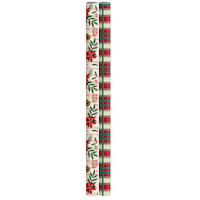 For Living Traditional Christmas Gift Wrap, 150-sq.ft., 2-pc Front_Flat