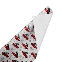 For Living Heavy-Weight Christmas Decoration Gift Wrap, Mega Roll, Assorted Design, 100-sq.ft. CloseUp