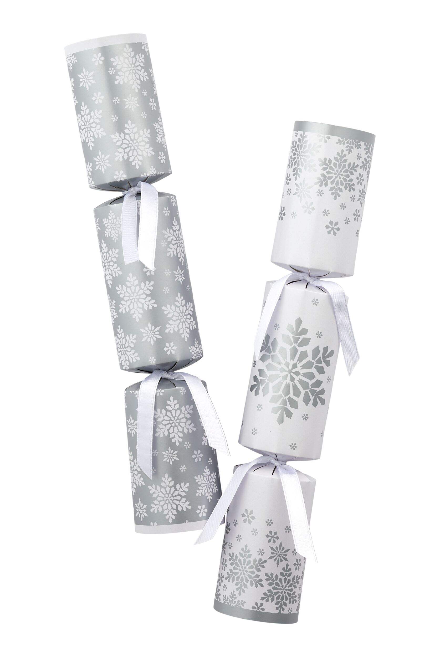 For Living Christmas Crackers, with Gifts, White, 12-pk Front_Flat