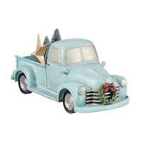 CANVAS Tabletop Truck Decoration, Blue, 12 1/2-cm Front_Three_Fourths_Angled_Right