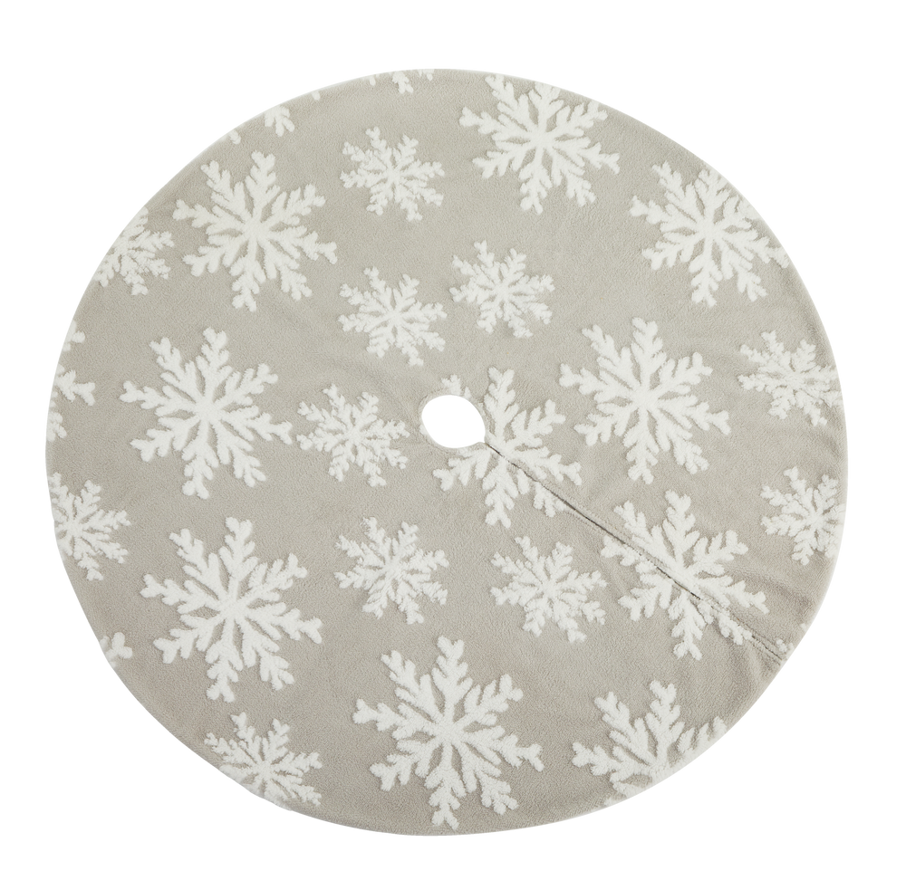CANVAS Furry Snowflake Tree Skirt, 48-in | Canadian Tire
