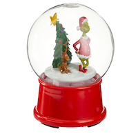 Gemmy Battery-Operated Grinch Snow Globe, 6.2" Tall Front_Angled_Right