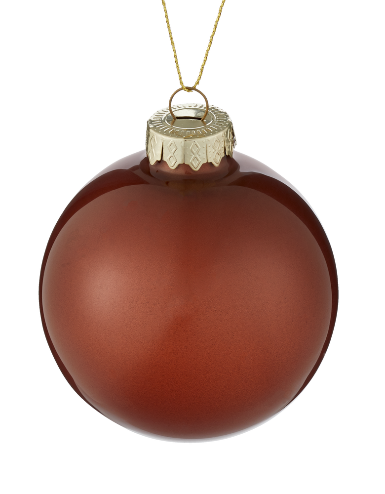 CANVAS Countryside Christmas Glass Copper Ball Ornament Canadian Tire