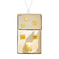 CANVAS Gold Collection Dolomite Light Up House Ornament, 4-in