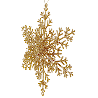 CANVAS Gold Collection Large Glitter Snowflake Ornament, 9-in
