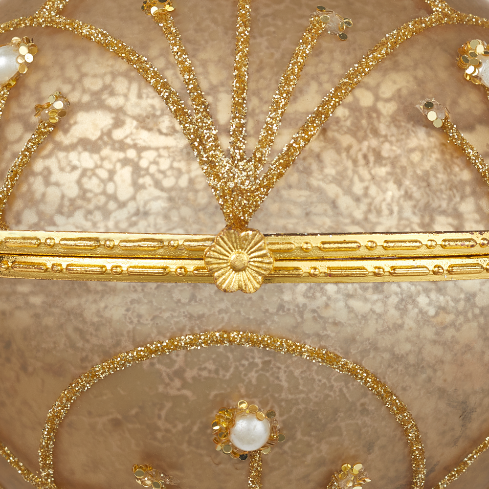 CANVAS Gold Collection Decoration Jewellery Box Christmas Ornament, 3.5in Canadian Tire