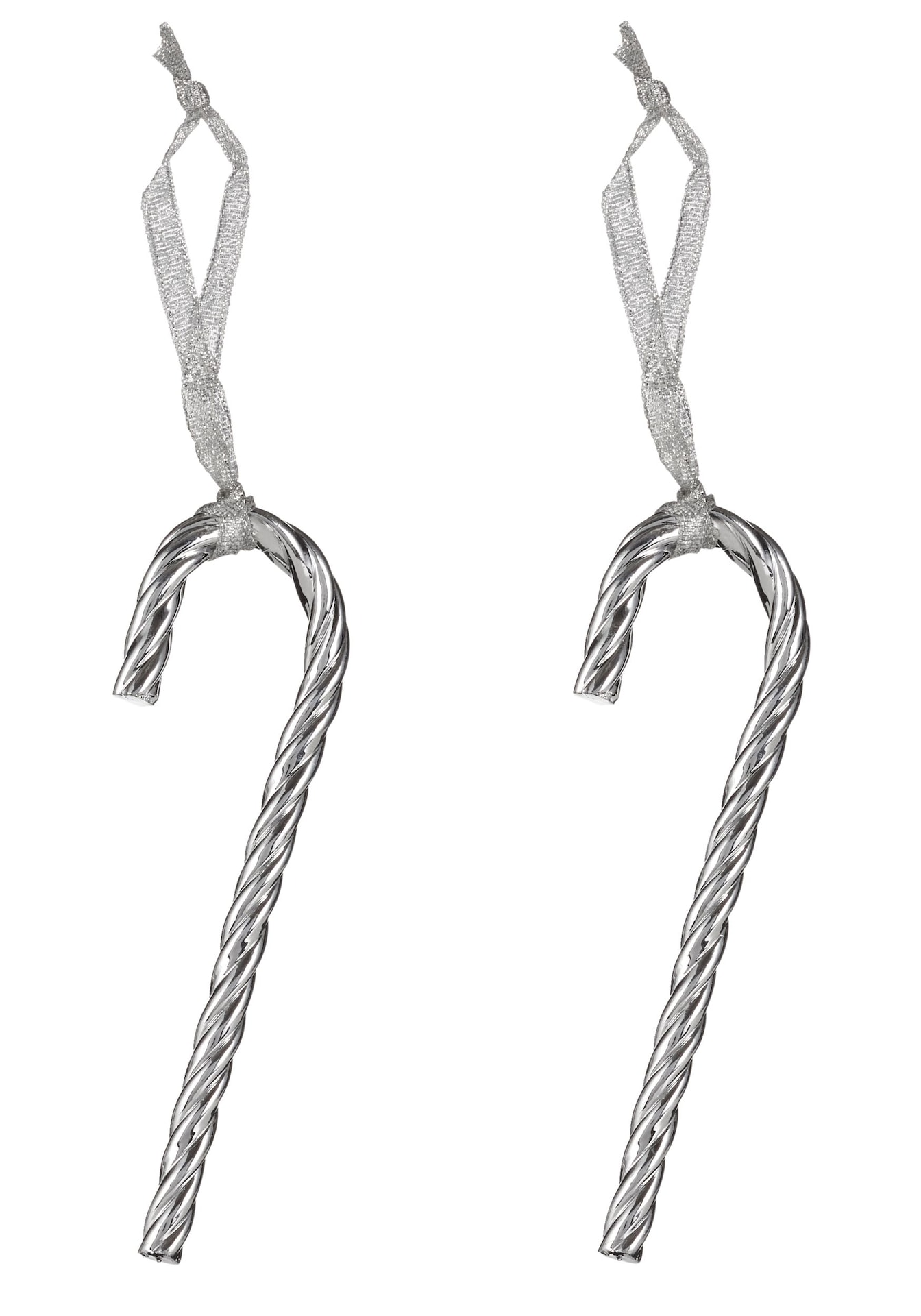 CANVAS Silver Candy Canes, 2pk, 5in Canadian Tire