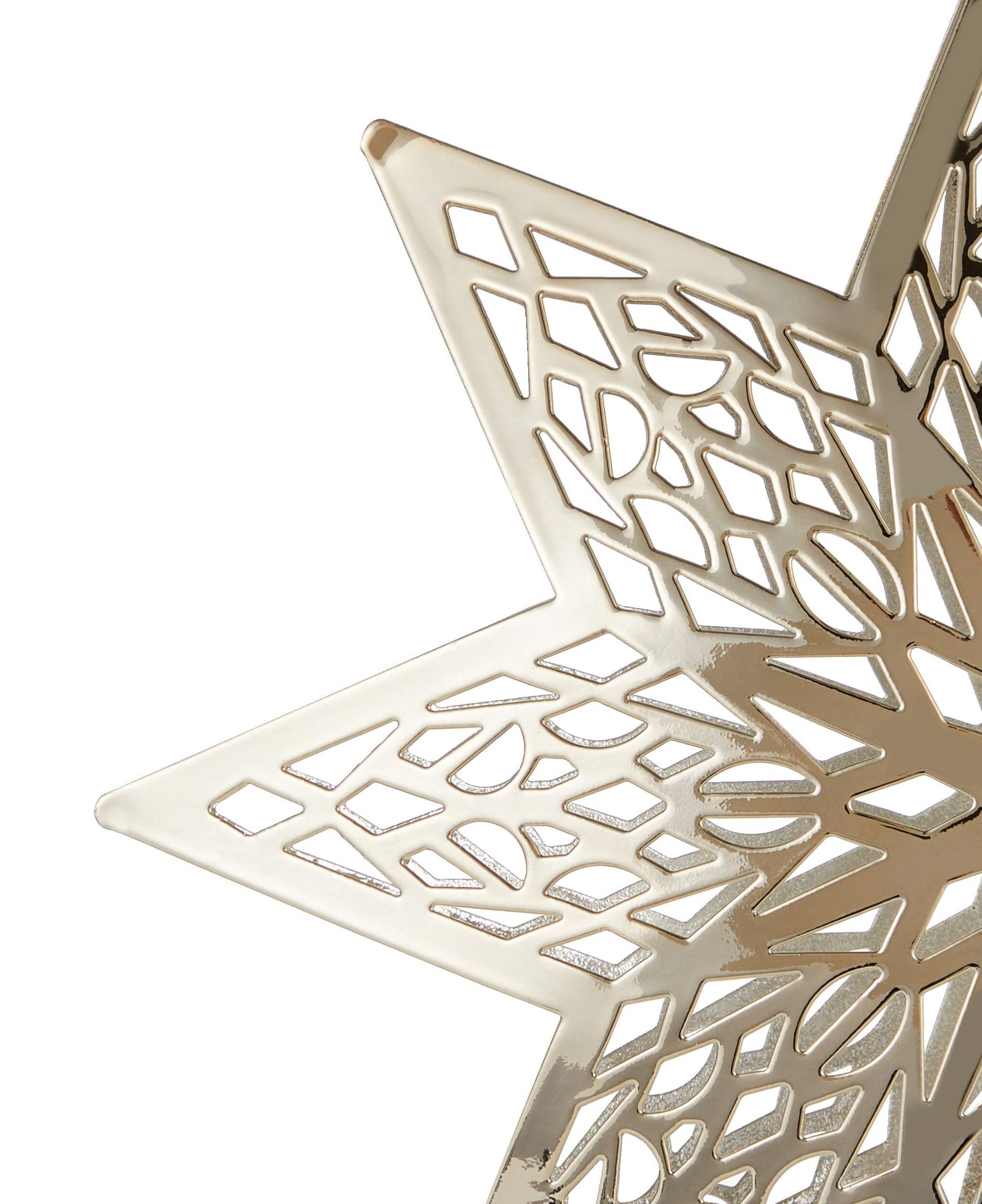 CANVAS Gold Metal Die Cut Star Tree Topper Canadian Tire