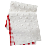 Jillian Harris X CANVAS Reversible Table Runner, Red & White, 90-in x 14-in Composite_or_Mixed