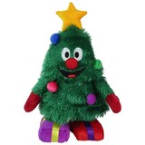 Arbre de Noël dansant animé Gemmy, vert/rouge, 13 po Front_Flat