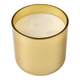 CANVAS Cozy Cabin Wine 2-Wick Glass Holiday Scented Candle, Gold, 4-in, 340-g Front_Elevated