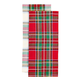 Linges à vaisselle en coton CANVAS Collection Noël canadien, multicolore, 28 x 18 po, paq. 2 Front_Flat