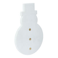 CANVAS Golden Moments Collection Snowman Marble Serving Tray Front_Angled_Right