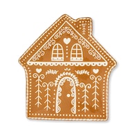 CANVAS Santa's Workshop Collection Gingerbread Serving Platter Front_Flat