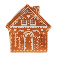 CANVAS Santa's Workshop Collection Gingerbread Serving Platter Front_Flat