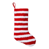 CANVAS Santa's Workshop Collection Latch Hook Embroidered Stocking, 18.5-in, 2-pk Side_Right