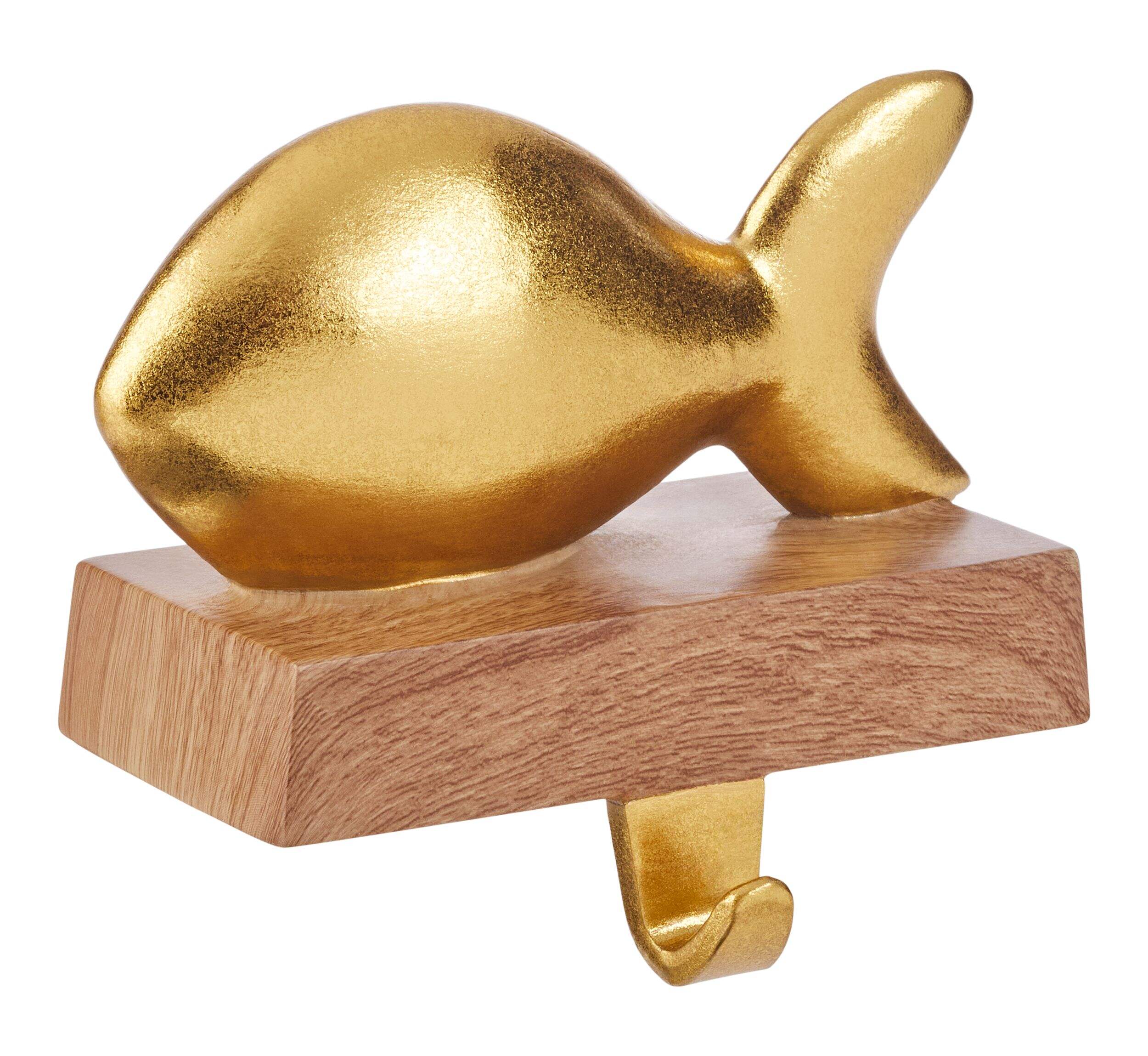 Porte-bas de Noël poisson doré CANVAS Collection Joyeuses rencontres Front_Angled_Right