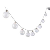 CANVAS Indoor Frosted Ball String Lights with Timer, 7-ft Front_Angled_Right