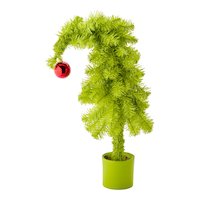 FOR LIVING Crumpit Unlit Tabletop Christmas Tree, 18-in Front_Angled_Left