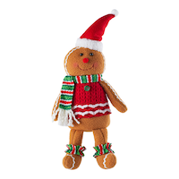 FOR LIVING Tabletop Gingerbread Shelf Sitter, Male, 18-in Front_Flat