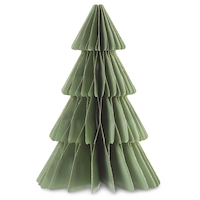 CANVAS Canadian Christmas Collection Small Paper Tabletop Tree, 10-in Front_Flat