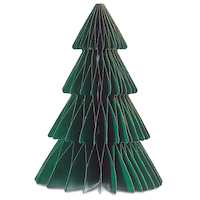 CANVAS Canadian Christmas Collection Large Paper Tree Holiday Tabletop Décor, 12-in Front_Flat
