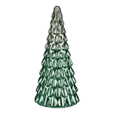 Arbre de table illuminé verre mercurisé vert CANVAS Célébration à la maison Tendance, 12 po Front_Flat