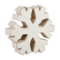 CANVAS White Christmas Collection Wooden Snowflake Christmas Decoration, 2-pk Front_Angled_Right
