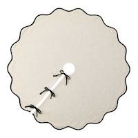 CANVAS Holiday Homecoming Collection Green Linen Tree Skirt, 48-in