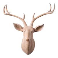 CANVAS Canadian Christmas Large Wooden Deer Head Wall Décor, 22-in Front_Flat