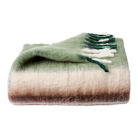 CANVAS Holiday Homecoming Collection Green & Brown Plaid Throw Blanket, 50x60-in Front_Elevated