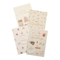 Cartes de Noël avec enveloppes CANVAS collection tendance Célébrations à la maison, anglais, paq. 16, motifs variés