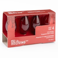 For Living C7 Christmas Replacement Bulbs, Red Front_Angled_Right