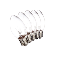 Ampoules de rechange des fêtes For Living, 25 ampoules incandescentes C9, couleurs variées