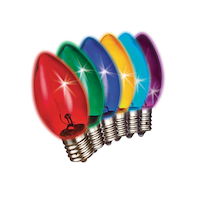 Ampoules de rechange des fêtes For Living, 25 ampoules incandescentes C9, couleurs variées Composite_or_Mixed