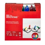 For Living Outdoor C7 Christmas Lights, 25 Incandescent Lights, Multi-colour Front_Elevated