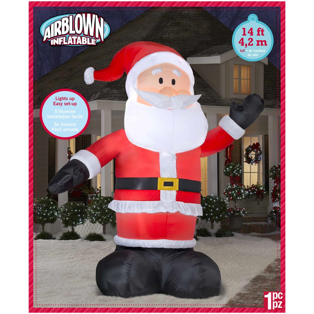 Airblown® Colossal Santa Christmas Decoration, 14ft Canadian Tire