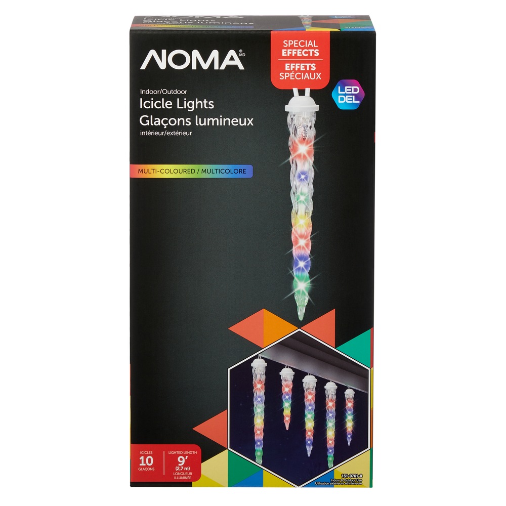 NOMA Shooting Star Icicle Christmas Lights, 10 LED Lights, Multicolour